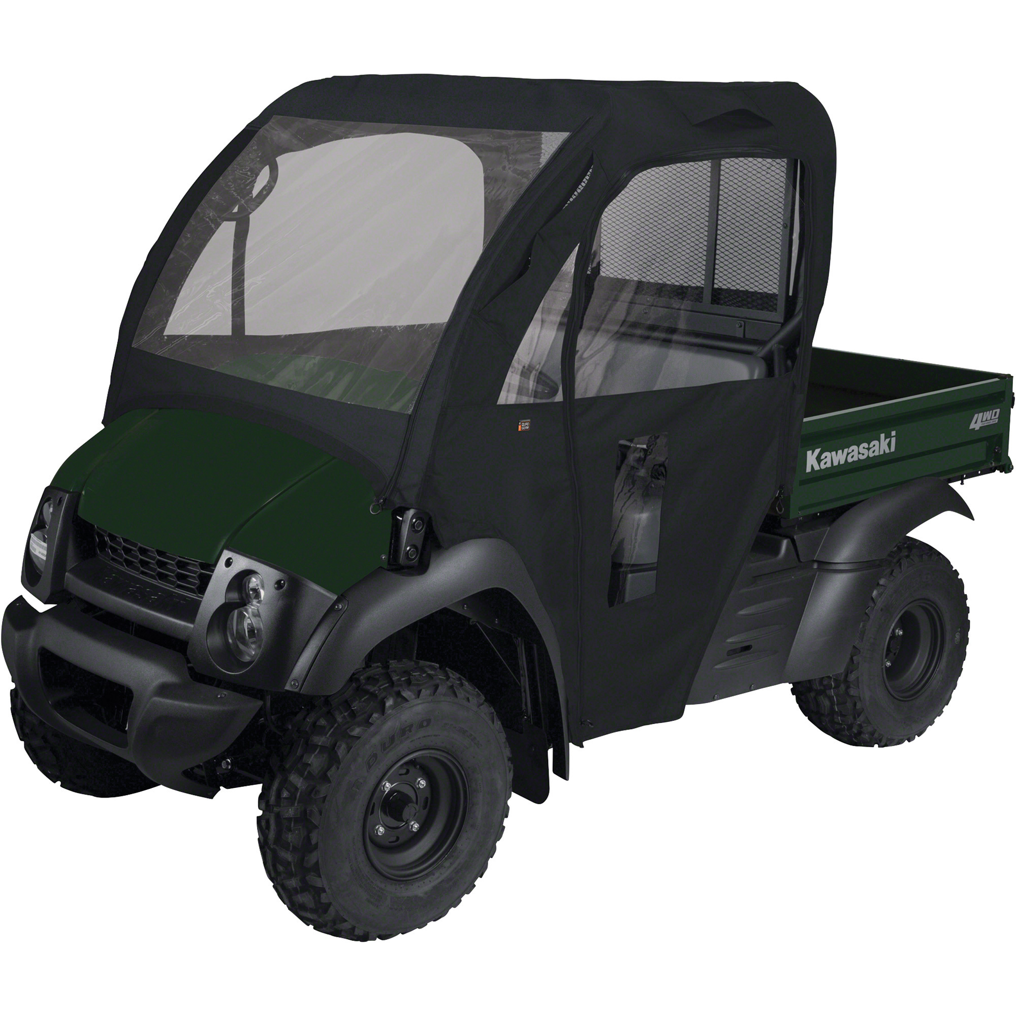 Classic Accessories QuadGear UTV Cab Enclosure, Black, Fits Kawasaki Mule 600, 610, 610 4x4, 610 4x4 XC, 202in. Total Circumference